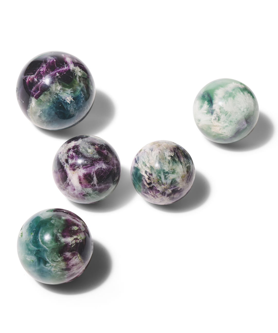 Feather Fluorite Sphere